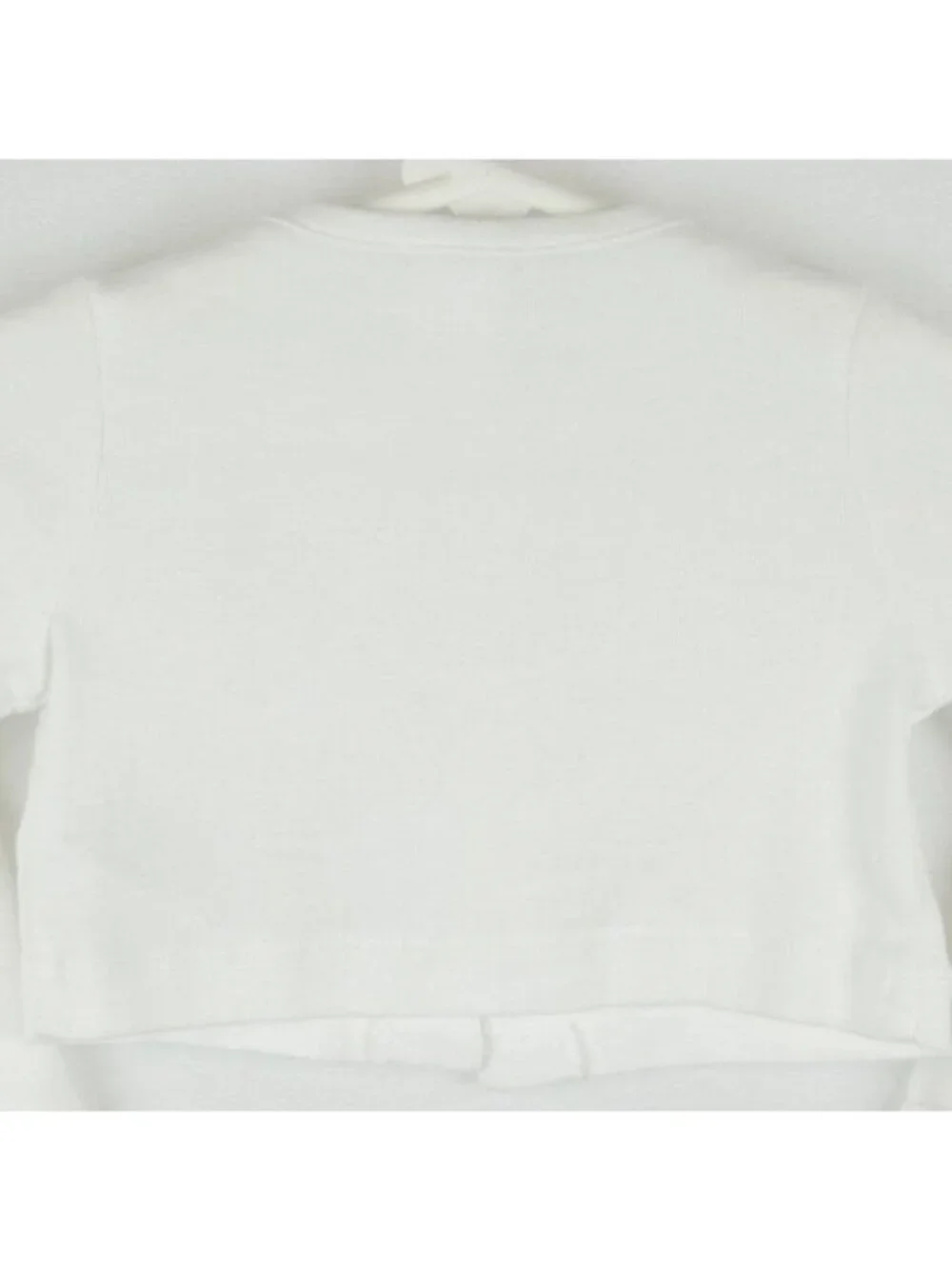 Carter's Infant Size 9 Months White Embroidered Button Up Knit Jersey Cardigan